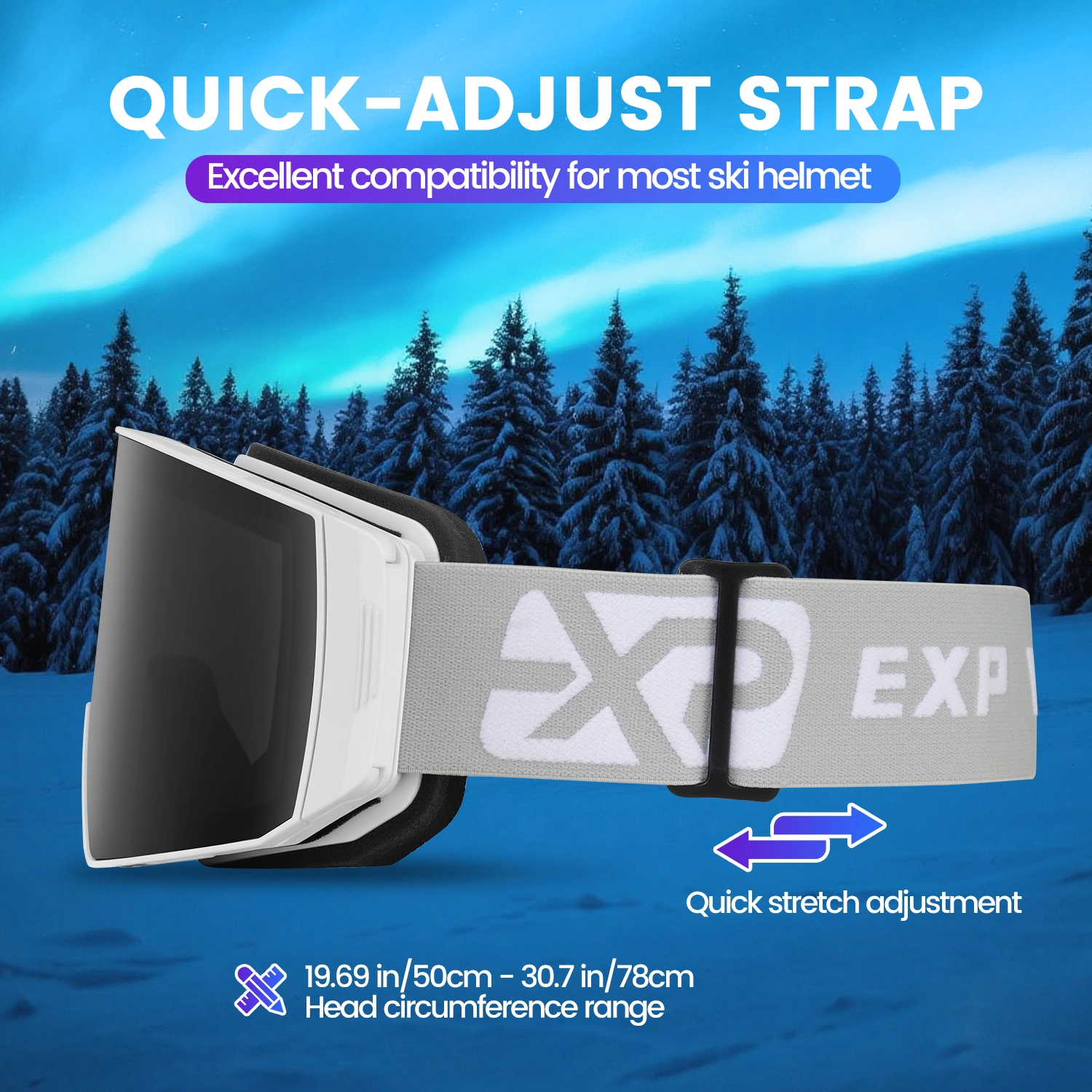 Interchangeable Lens Magnetic Ski Goggles